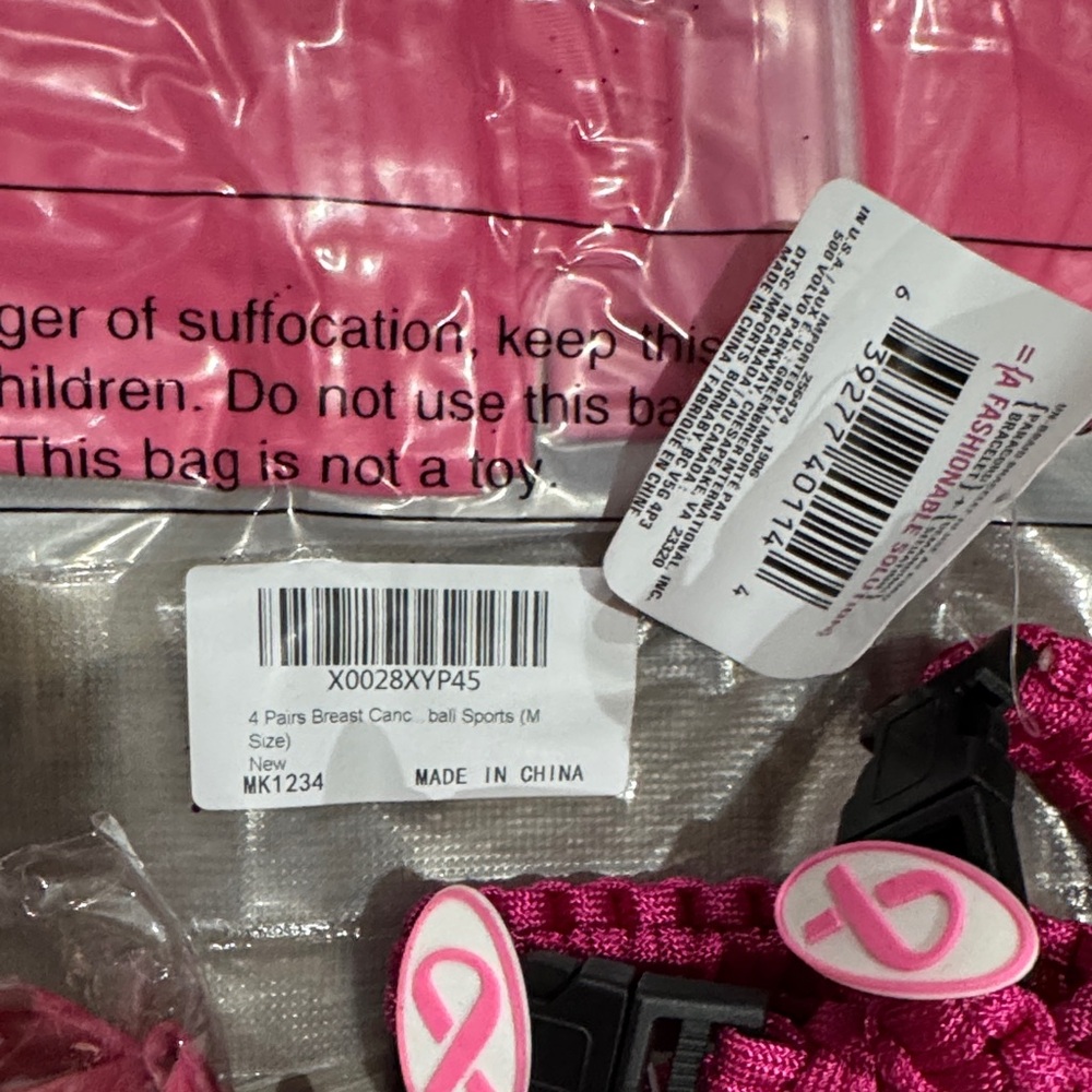 Pink Breast Cancer Awareness Pink Ribbon Set - Picture 8 of 14